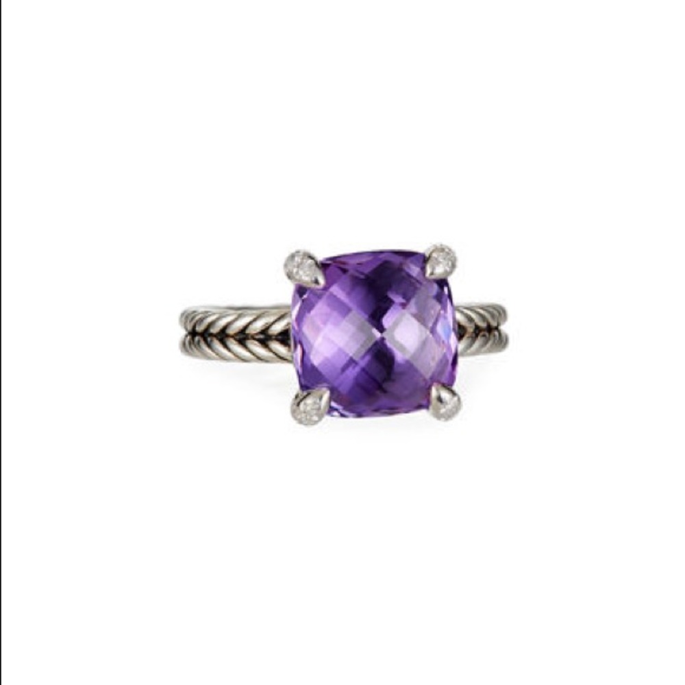 COPY - David Yurmam Chatelaine Amethyst ring